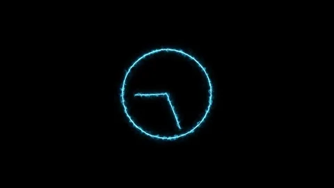 Animated clock, clock icon concept Stock Footage 258737616