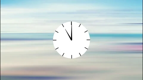 Animated clock counting down 12 Video stock 40341585