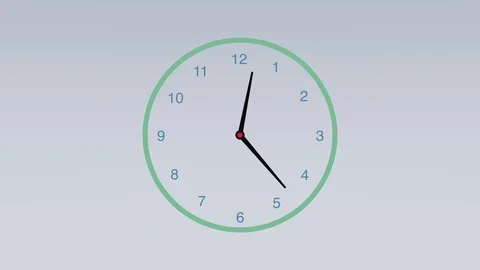 Animated clock counting down 12 hours over 30 seconds. Seamlessly loops.4K Stock Footage 98555635