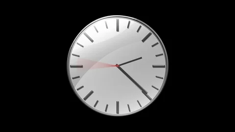 Animated Clock Stock Footage 88392754