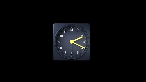 Animated clock Stock Footage 88393275