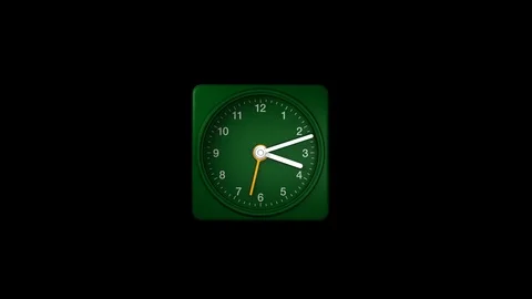 Animated Clock Stock Footage 88393493