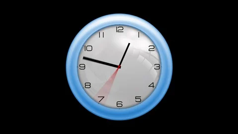 Animated Clock Stock Footage 88393901