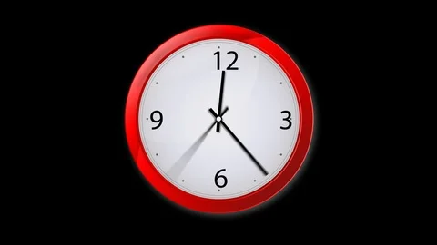 Animated Clock Stock Footage 88394140