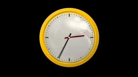 Animated Clock Stock Footage 88394274