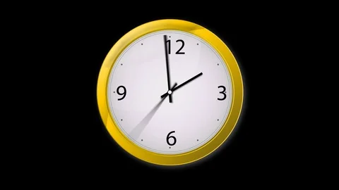 Animated Clock Stock Footage 88394459