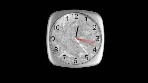 Animated Clock Stock Footage 88431494