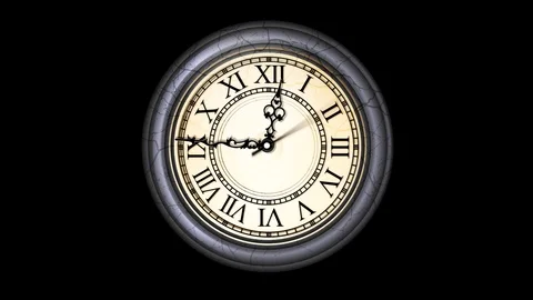 Animated Clock Stock Footage 88431894