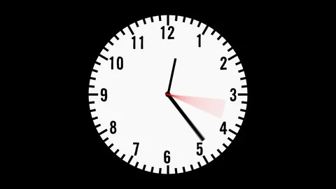 Animated Clock Video stock 88432374