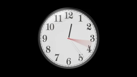 Animated Clock. Stock Footage 88432752