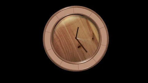 Animated Clock Stock Footage 88434555