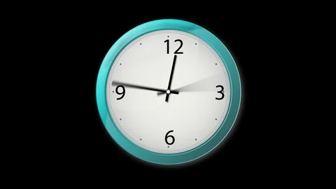 Animated Clock Stock Footage 88434875
