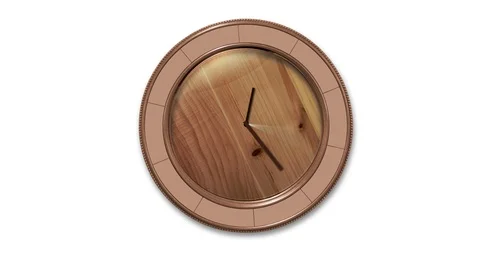 ANIMATED CLOCK Stock Footage 90844425