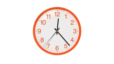 Animated Clock Stock Footage 90846079
