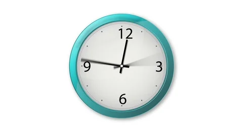 Animated Clock Stock Footage 90848784