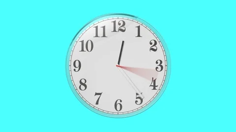 Animated Clock Stock Footage 90850802