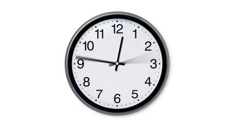 Animated Clock Stock Footage 123702468