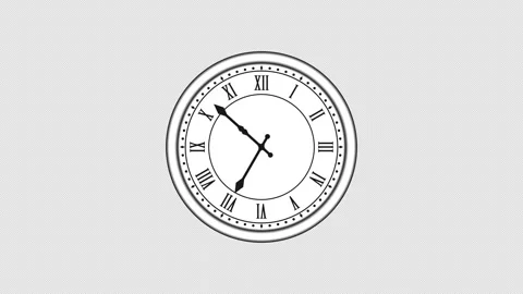 Animated clock Stock Footage 260469510