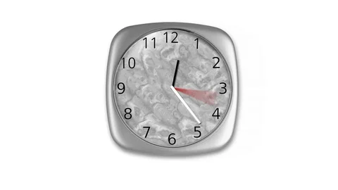 Animated Clock. Looped. Stock Footage 90848245