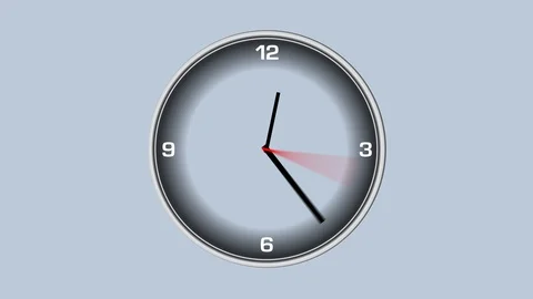 Animated Clock. Looped. Stock Footage 90848395