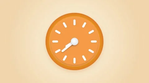 Animated Clock Spinning Fast Time Lapse Animation Stock Footage 346451154