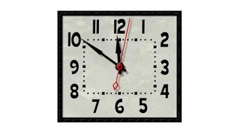 Animated Clock Time Lapse 10 Minute In 10 Seconds Stock Footage 46636228