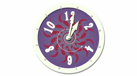 Animated Clock Time Lapse 12 Hours In 12 Seconds Stock Footage 46631115