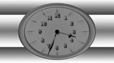 Animated Clock Time Lapse 30 Minute In 9 Seconds Stock Footage 46667700