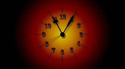 Animated Clock Time Lapse 60 Minute In 12 Seconds Stock Footage 46631005