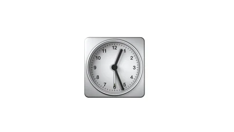 Animated Clock, Twenty Four Hour, Loopable. Includes Alpha Channel, Easy to Use Stock Footage 90945129
