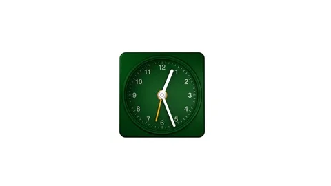 Animated Clock, Twenty Four Hour, Loopable. Includes Alpha Channel, Easy to Use Stock Footage 90945260