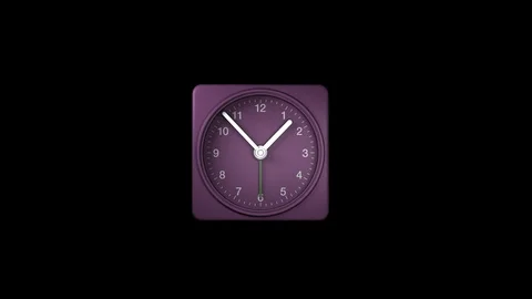 Animated Clock19 Stock Footage 88393424