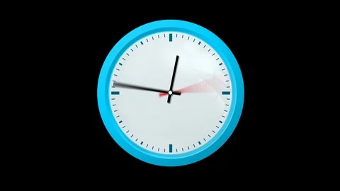 Animated Clock33 Stock Footage 88435717