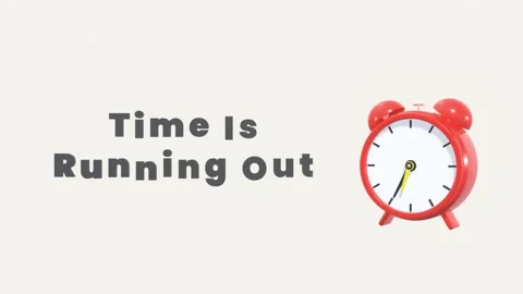 Animated Clocks With Moving Arrows. The Concept Of Time Is Running Out. 動画素材 287106139
