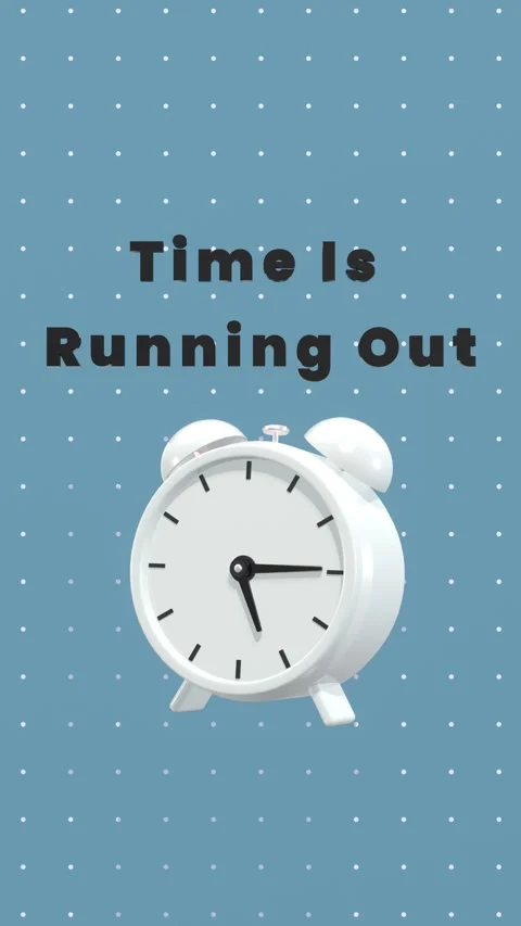 Animated Clocks With Moving Arrows In Vertical Video. Stock Footage 287106329