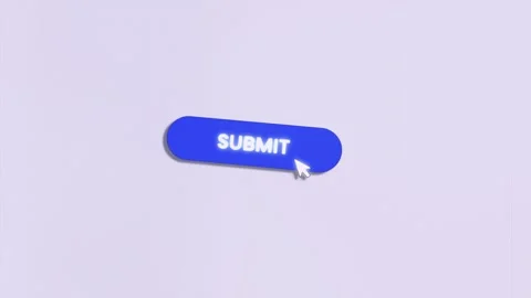 Animated close up arrow clicking button for submitting data, zoom in submit Stock Footage 303554333