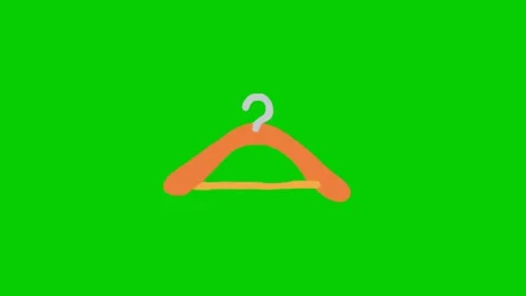 Animated Clothes Hanger Motion Graphics Stockbeeldmateriaal 340537407