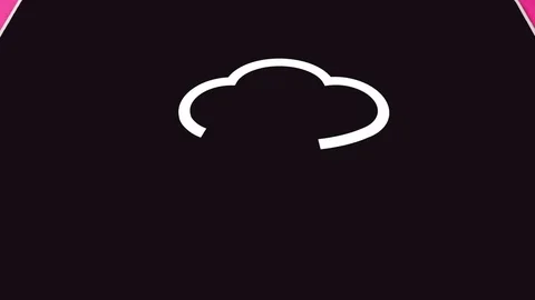 Animated cloud hosting, loading bar Stock Footage 85385422