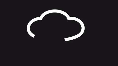 Animated cloud hosting, loading bar Stock Footage 85385423