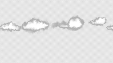 Animated cloud moving on alpha channel background Stock Footage 280315596