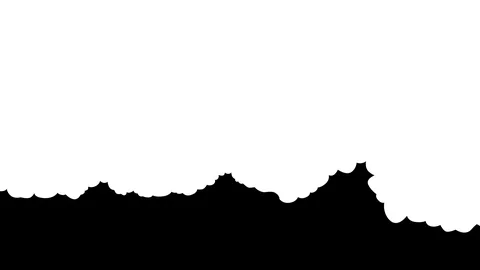 Animated clouds hand drawn, seamlessly looping with alpha channel 動画素材 118070231