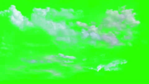 Animated Clouds Moving Fast on green scr... | Stock Video | Pond5