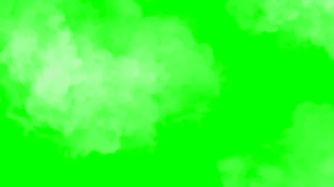 Animated Clouds Moving Fast on Green Screen Stock Footage 252200339
