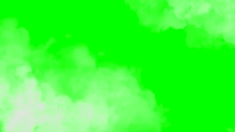 Animated Clouds Moving Fast on Green Screen Stock Footage 252867070