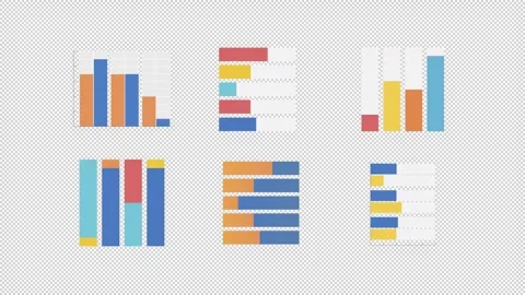 Animated clustered bar charts Stock Footage 278020521