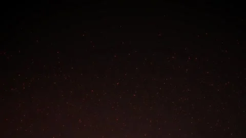 Animated coal particles.  Fire Sparks on black background. Fire embers glow. Stock Footage 308115786