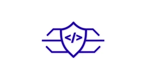 Animated coding icon technology concept Stock Footage 263046210