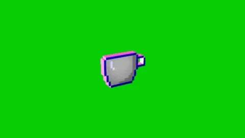 Animated Coffee Cup Motion Graphic Loop 動画素材 340537429