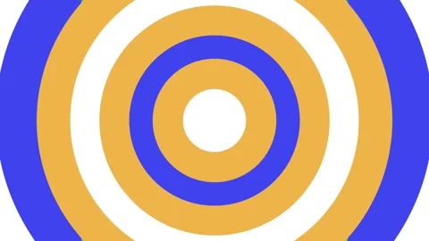 Animated coiled shapes centered in blue, orange, and white Video stock 315776193