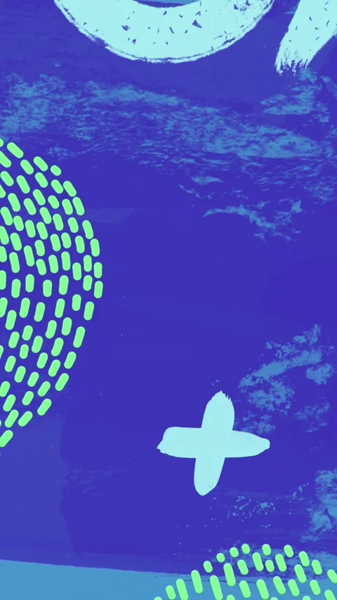 Animated colored background made of various kinds of figures Stock Footage 305993868